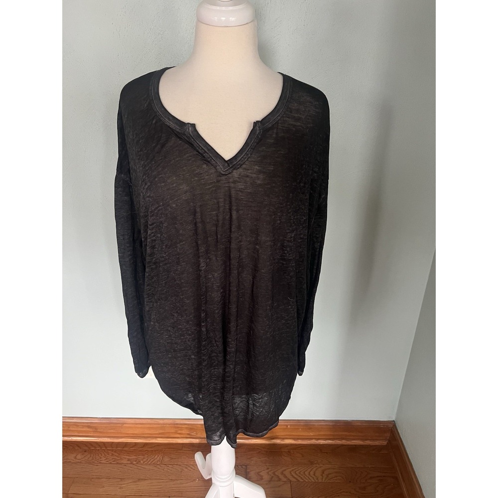 Faded Glory Scoop Neck Tunic Top Sweater Layering Street Everyday Sz 2XL XXL